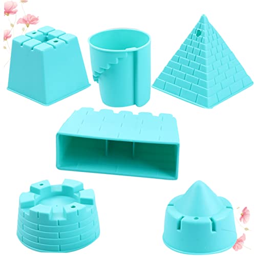BESPORTBLE 6Stücke Teiliges Strandspielzeug Set für Lustige Sandspielzeuge Sandschaufeln und Eimer für Strandspiele Strandzubehör für Sommerabenteuer Zufällige Farben von BESPORTBLE