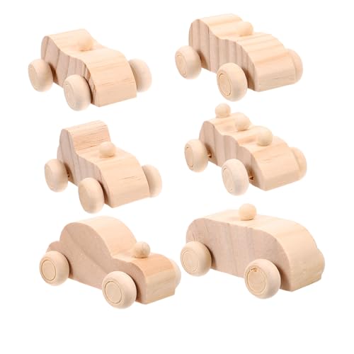 BESPORTBLE 6Stücke Unvollendete Holzautos zum Malen DIY Autospielzeug für Kreative Bastelprojekte für Kindergeburtstage und Handarbeiten im Kindergarten BESPORTBLE 6Stücke Unvollendete Holzautos zum Malen DIY Autospielzeug für Kreative Bastelprojekte für Kindergeburtstage und Handarbeiten im Kindergarten von BESPORTBLE