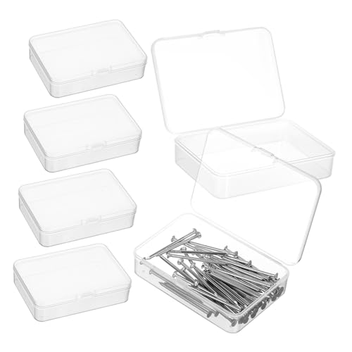 BESPORTBLE 6st Kleine Mit Deckel Speicher Für Sammelkarten Inhaber Von Baseballkarten Kartendeckhülle Umzugskartons Kabel Kartenhalter Transparent Plastik BESPORTBLE 6st Kleine Mit Deckel Speicher Für Sammelkarten Inhaber Von Baseballkarten Kartendeckhülle Umzugskartons Kabel Kartenhalter Transparent Plastik von BESPORTBLE