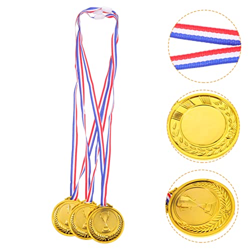 BESPORTBLE 6st Medaillen Spielzeug Für Kinder Teilnahme Auszeichnungen Silbermedaillen Turniermedaillen Rennen Medaillen Kindermedaillen Marathon- Geschenk Plastik Fußball Wiederverwendbar von BESPORTBLE