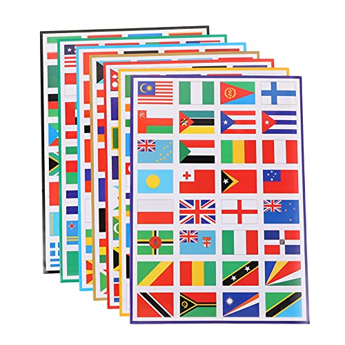 BESPORTBLE 7 Blätter Länderflaggen Aufkleber Patriotische PVC Sticker für Schule Kreative Dekoration und Langlebig für und Weltmeisterschaft Deko BESPORTBLE 7 Blätter Länderflaggen Aufkleber Patriotische PVC Sticker für Schule Kreative Dekoration und Langlebig für und Weltmeisterschaft Deko von BESPORTBLE