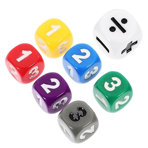BESPORTBLE 7 Stück Teiliges Mathematik Lernspielzeug Würfel für Addition Subtraktion Mathematik mit Zeichen für Mathematische Operationen Lehrmittel für Unterricht von BESPORTBLE
