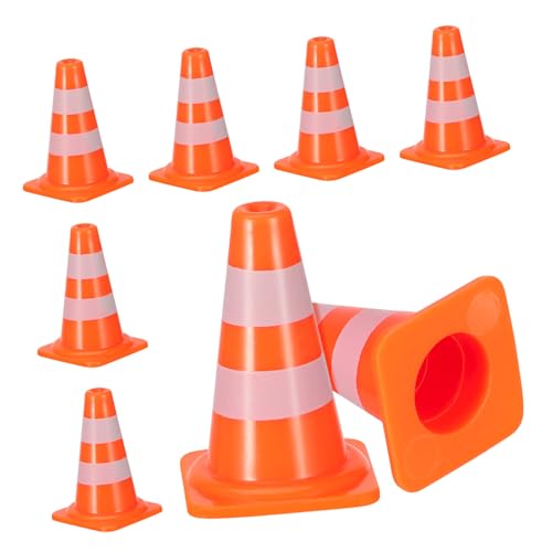 BESPORTBLE 7 Stück Teiliges Verkehrshütchen für Simulation Verkehrszeichen zur Verkehrserziehung und Rollenspiele für DIY Projekte und Lernspiele von BESPORTBLE