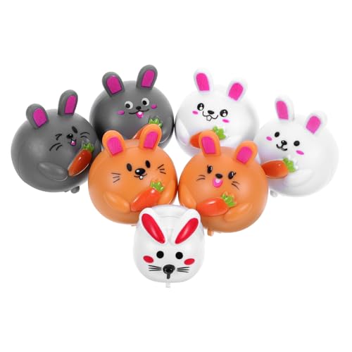 BESPORTBLE 7 Stücke Ostern Bunny Halten Karotte Geformt Zurückziehen Auto Cartoon Reibung Angetrieben Fahrzeug Spielzeug Cartoon Spielzeug Ostern Party Gefälligkeiten von BESPORTBLE