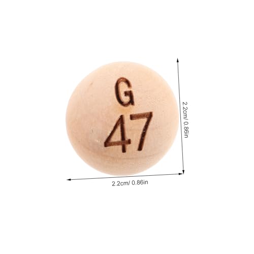BESPORTBLE 75 Stück Teiliges Set Holz Bingo Kugeln Langlebig Gravierte Nummern Robustes Leicht und Tragbar für Indoor Outdoor Spiele Familienfeiern Team Building und Raffle Events BESPORTBLE 75 Stück Teiliges Set Holz Bingo Kugeln Langlebig Gravierte Nummern Robustes Leicht und Tragbar für Indoor Outdoor Spiele Familienfeiern Team Building und Raffle Events von BESPORTBLE