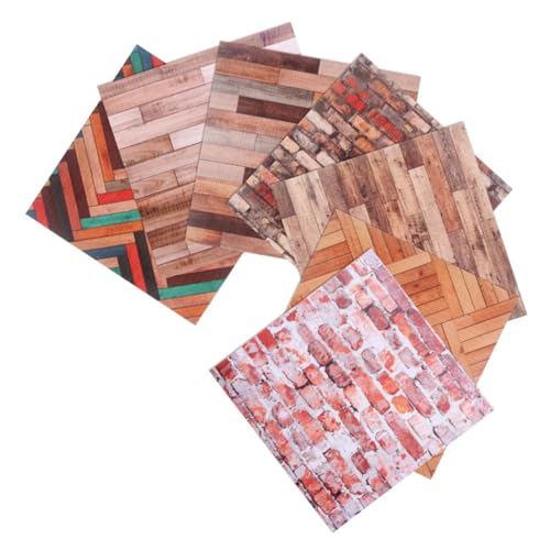 BESPORTBLE 7Blätter Puppenhaus Wandtapete Selbstklebend Vintage Holzoptik Wandsticker Für Puppenhaus Dekoration Designs Einfache Anwendung Deko BESPORTBLE 7Blätter Puppenhaus Wandtapete Selbstklebend Vintage Holzoptik Wandsticker Für Puppenhaus Dekoration Designs Einfache Anwendung Deko von BESPORTBLE
