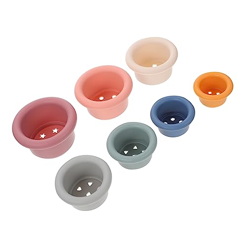 BESPORTBLE 7Stücke Teiliges Badespielzeug aus Stapelbare Tassen für Farbenfrohes Lernspielzeug Hand Augen Koordination und Farberkennung BESPORTBLE 7Stücke Teiliges Badespielzeug aus Stapelbare Tassen für Farbenfrohes Lernspielzeug Hand Augen Koordination und Farberkennung von BESPORTBLE