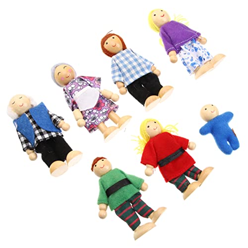 BESPORTBLE 7Stücke Teiliges Holzpuppen Familien Rollenspiel Bewegliche Puppen Für Kreatives Und Geschichtenerzählen Für Eltern Junge Mädchen Aktivitäten BESPORTBLE 7Stücke Teiliges Holzpuppen Familien Rollenspiel Bewegliche Puppen Für Kreatives Und Geschichtenerzählen Für Eltern Junge Mädchen Aktivitäten von BESPORTBLE