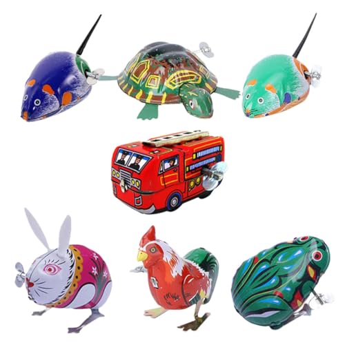BESPORTBLE 7Stücke Teiliges Vintage Aufziehspielzeug Nostalgische Blechspielzeuge zur Dekoration Hand Auge Koordination für Kreative Wohnaccessoires BESPORTBLE 7Stücke Teiliges Vintage Aufziehspielzeug Nostalgische Blechspielzeuge zur Dekoration Hand Auge Koordination für Kreative Wohnaccessoires von BESPORTBLE