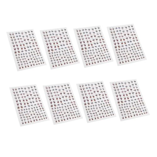 BESPORTBLE 8 Blatt Cartoon Doll Eye Stickers Selbstklebende Aufkleber für DIY Puppen Kreative Bastelideen für Puppengesicht Vielseitige Papieraugen für Kunsthandwerk BESPORTBLE 8 Blatt Cartoon Doll Eye Stickers Selbstklebende Aufkleber für DIY Puppen Kreative Bastelideen für Puppengesicht Vielseitige Papieraugen für Kunsthandwerk von BESPORTBLE