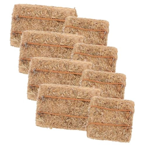 BESPORTBLE 8 Stück Dekorationsornamente Requisiten Zubehör Stroh Miniaturballen Stapel Heu Zubehör Simulation DIY Sandtischdekoration Hofszenendekoration Gras Hellbraun BESPORTBLE 8 Stück Dekorationsornamente Requisiten Zubehör Stroh Miniaturballen Stapel Heu Zubehör Simulation DIY Sandtischdekoration Hofszenendekoration Gras Hellbraun von BESPORTBLE