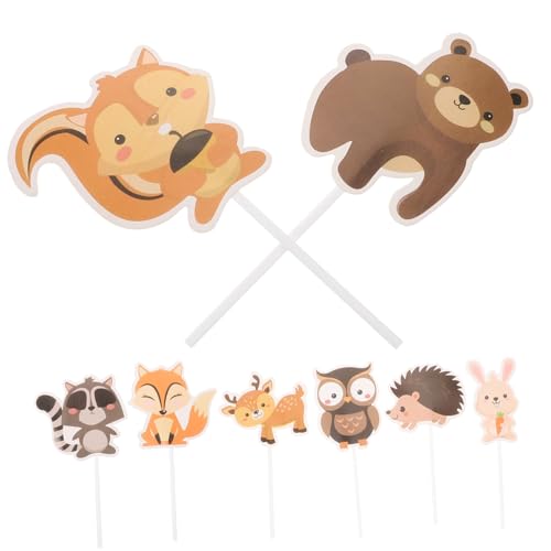 BESPORTBLE 8 Stück Dschungel Tier Kuchenaufleger Lebendige Cupcake Picks für Tier Motto Feierlichkeiten Dekoration für Kindergeburtstage und Partys BESPORTBLE 8 Stück Dschungel Tier Kuchenaufleger Lebendige Cupcake Picks für Tier Motto Feierlichkeiten Dekoration für Kindergeburtstage und Partys von BESPORTBLE
