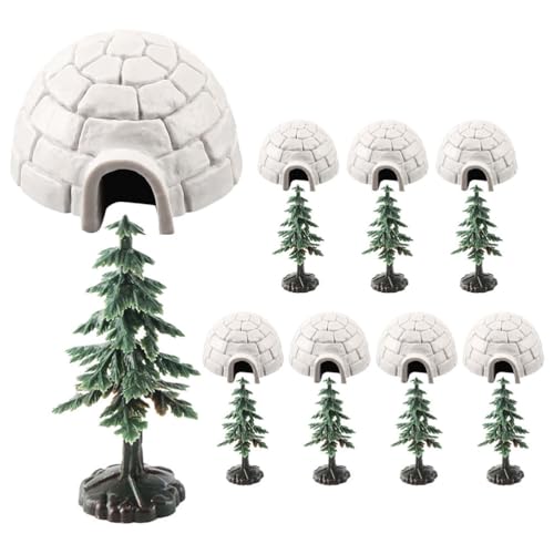 8 Stück Iglu Pavillon Pinguin Figuren Eisbär Deko Arktisches Iglu Pinguin-Figuren Miniatur-Kiefer Mini-Iglu-Eishaus-Modell Eisbär-Iglu-Kuchenaufsatz Frühes Lernspielzeug 8 Stück Iglu Pavillon Pinguin Figuren Eisbär Deko Arktisches Iglu Pinguin-Figuren Miniatur-Kiefer Mini-Iglu-Eishaus-Modell Eisbär-Iglu-Kuchenaufsatz Frühes Lernspielzeug von BESPORTBLE