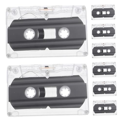BESPORTBLE 8 Stück Leere Audiokassetten mit Gehäuse Minuten für Musik und Sprachaufnahmen für DIY Projekte und Retro Partys Geschenkidee für Unvergessliche von BESPORTBLE