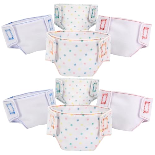 BESPORTBLE 8 Stück Mini Puppenunterwäsche Teiliges Zubehör für DIY Puppen Süße Mädchen Panties Vielseitige Puppenkleidung für Kreatives und Cosplay von BESPORTBLE