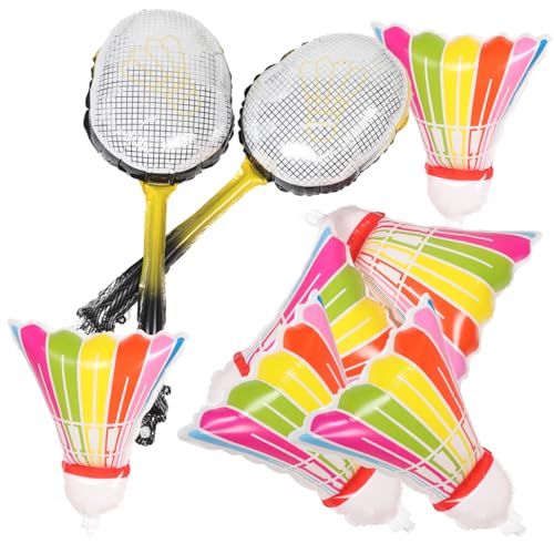 BESPORTBLE 8 Stück Teiliges Aufblasbare Badminton Folienballons Langlebige Partydeko mit Bunten Federbällen und Gelben Schlägerballons Schnelle Befüllung Vielseitig Hängbar für Indoor und BESPORTBLE 8 Stück Teiliges Aufblasbare Badminton Folienballons Langlebige Partydeko mit Bunten Federbällen und Gelben Schlägerballons Schnelle Befüllung Vielseitig Hängbar für Indoor und von BESPORTBLE