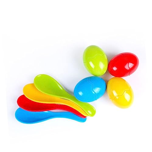 BESPORTBLE 8 Stück Teiliges Balance mit Löffeln und Eiern für Lauf und Gleichgewichtsübungen Pädagogisches Sports Toy für Outdoor Spiele und Motorische von BESPORTBLE