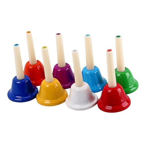BESPORTBLE 8 Stück Teiliges Bunter Handglocken Klare Töne für Vorschulbildung Musikalisches für Pädagogisches Instrument Koordination und des Hörsinns für Kindergarten und Musikunterricht BESPORTBLE 8 Stück Teiliges Bunter Handglocken Klare Töne für Vorschulbildung Musikalisches für Pädagogisches Instrument Koordination und des Hörsinns für Kindergarten und Musikunterricht von BESPORTBLE