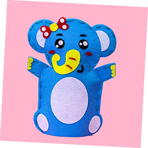 BESPORTBLE 8 Stück Teiliges DIY Handpuppen Bastelset aus Sicherem Vliesstoff Kreatives Cartoon Nähmaterial für Frühe Entwicklung Pädagogisches Fantasie und Feinmotorik von BESPORTBLE