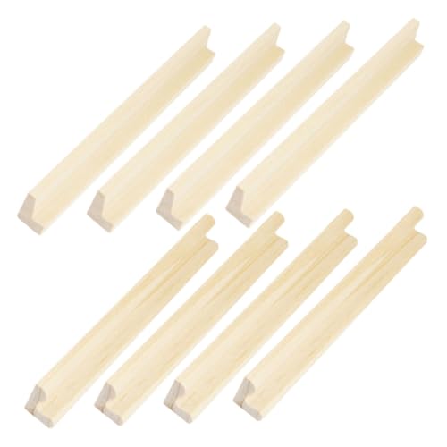 BESPORTBLE 8 Stück Teiliges Domino Holzständer Set mit Langen Buchstaben Domino basen Schrägem Design für Einfache Handhabung zum Basteln und Praktisches DIY Holz Display für von BESPORTBLE