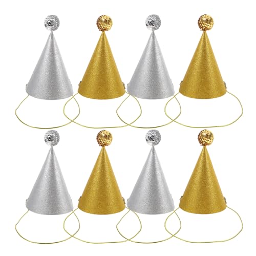 BESPORTBLE 8 Stück Teiliges Geburtstagshüte mit Pompons Glitzernde Partyhüte für Haustiere für Geburtstagsfeiern und Neujahrsfeiern Verschiedene Farben BESPORTBLE 8 Stück Teiliges Geburtstagshüte mit Pompons Glitzernde Partyhüte für Haustiere für Geburtstagsfeiern und Neujahrsfeiern Verschiedene Farben von BESPORTBLE