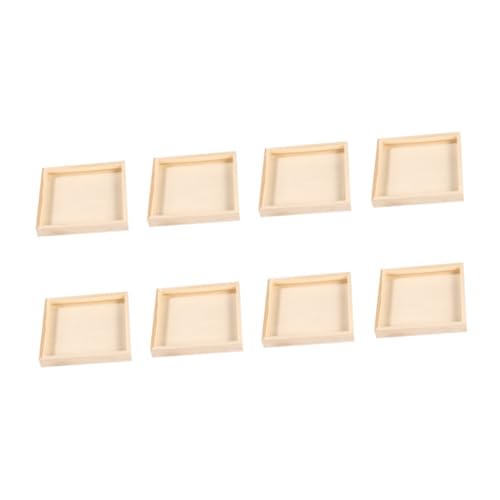 BESPORTBLE 8 Stück Teiliges Holz Organizer Trays für Puzzlewürfel Aufbewahrung Ablage aus Naturbelassenem Holz Glatt Poliert Sicher und Umweltfreundlich für Kinderfreundliches von BESPORTBLE