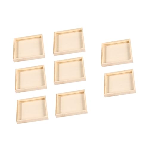 BESPORTBLE 8 Stück Teiliges Holz Puzzleteile Aufbewahrungstrays für Würfelpuzzle Umweltfreundlich Langlebig Leicht zu Reinigen Speziell für Holzwürfel Puzzles Geeignet Praktische von BESPORTBLE