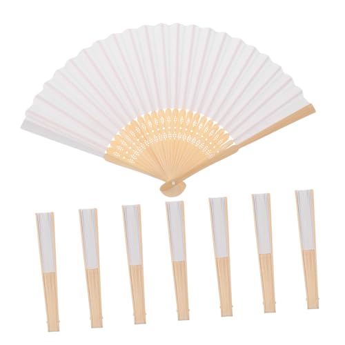 BESPORTBLE 8 Stück Teiliges Kleine Handliche Papierfächer aus mit Weißem Blanko Papier zum Bemalen Leichter DIY Handfächer für Kindergarten Kunstprojekte und Sommerfeste BESPORTBLE 8 Stück Teiliges Kleine Handliche Papierfächer aus mit Weißem Blanko Papier zum Bemalen Leichter DIY Handfächer für Kindergarten Kunstprojekte und Sommerfeste von BESPORTBLE
