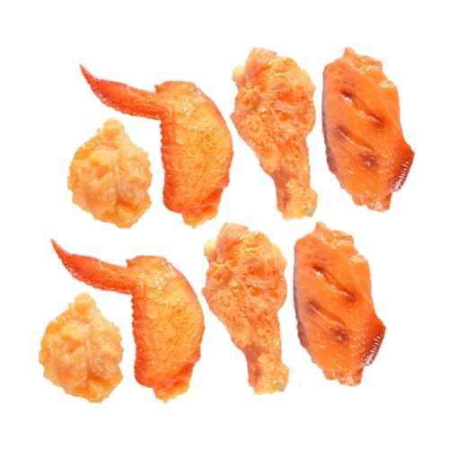 BESPORTBLE 8 Stück Teiliges Künstliches Hähnchen Food Model aus Sicherem PVC Realistische Gebratene Chicken Wings Drumsticks und Nuggets Vielseitig für Küchen Dekoration Party und BESPORTBLE 8 Stück Teiliges Künstliches Hähnchen Food Model aus Sicherem PVC Realistische Gebratene Chicken Wings Drumsticks und Nuggets Vielseitig für Küchen Dekoration Party und von BESPORTBLE