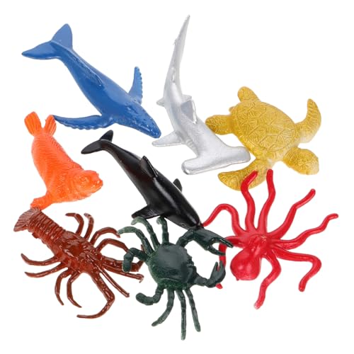BESPORTBLE 8 Stück Teiliges Meerestiere Bastelset Jahre Realistische Ozeanfiguren Lernspielzeug für Unterwasserwelt Partygeschenke Naturerlebnis von BESPORTBLE