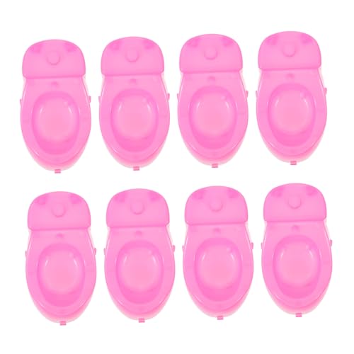 BESPORTBLE 8 Stück Teiliges Miniatur Toilettenaccessoires für Puppenhäuser Simulierte Toilettensitze für Dekoration und Gestaltung von Miniaturmöbeln von BESPORTBLE