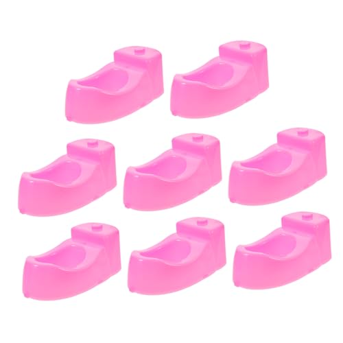 BESPORTBLE 8 Stück Teiliges Miniatur Wc Miniatur Toiletten für Puppenhäuser Interaktives Pott Training Detailreiche Puppenhaus Möbel Geeignet für Mikrolandschaften und Dekoration von BESPORTBLE