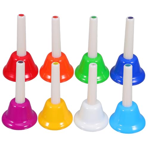 BESPORTBLE 8 Stück Teiliges Musikalisches Handglocken Set für Handglocken mit Einzigartigen für Musikunterricht und Kreative Entwicklung Musikinstrumente für Kleinkinder und Babyspielzeug von BESPORTBLE