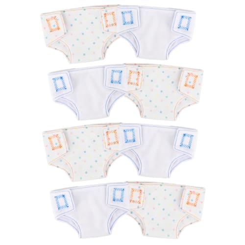 BESPORTBLE 8 Stück Teiliges Puppenunterwäsche aus Waschbarem Niedliche Panties für Puppen Hautfreundlich und Wiederverwendbar Puppenkleidung für Kleine Mädchen zum Ankleiden von BESPORTBLE