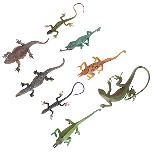 BESPORTBLE 8 Stück Teiliges Set Realistischer Lizard Spielzeuge für Kreative Simulation von Reptilien für Spiel und Bildung Eltern Junge Mädchen Bindung von BESPORTBLE