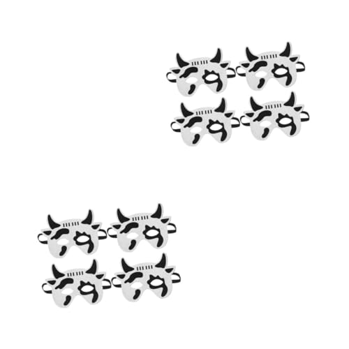 BESPORTBLE 8 Stück Teiliges Tiermasken aus Filz Cartoon Kuhmotiv Lustige Leichte Kostümaccessoires für Halloween Party und Rollenspiele Jungen Mädchen BESPORTBLE 8 Stück Teiliges Tiermasken aus Filz Cartoon Kuhmotiv Lustige Leichte Kostümaccessoires für Halloween Party und Rollenspiele Jungen Mädchen von BESPORTBLE