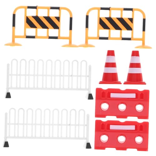 BESPORTBLE 8 Stück Verkehrszeichen Spielset Teilig Realistisch Verkehrsschild für Frühes Lernen Straßenverkehrsregeln Verstehen Geschenkidee für Spielzeugwelt und Schulszenen von BESPORTBLE
