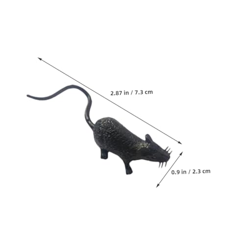 BESPORTBLE 80 Stück Simulierte Mausdekoration Gefälschte Mausfigur -Figur -streich -Props Halloween-streichspielzeug Mini -maushause -Figur Realistische Maushofdekoration PVC von BESPORTBLE