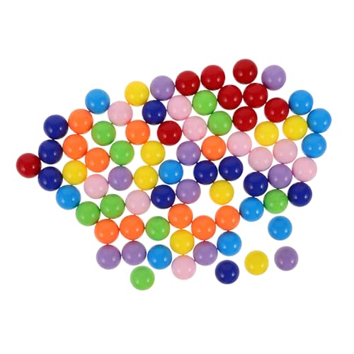 BESPORTBLE 80 Stück Teiliges Buntes Spielperlen Ersatzkugeln für Tischspiele Farbenfrohe Kunststoffbälle für Motorische Koordination und Kreatives Lernspiel Geeignet für Denktraining von BESPORTBLE