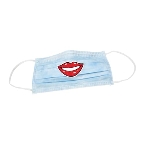 BESPORTBLE 80Stücke Maskenaufkleber Lippenaufkleber Für Dienstleistungsbranche Sticker Für Mund Schutz Selbstklebende Masken Dekoration Style A von BESPORTBLE