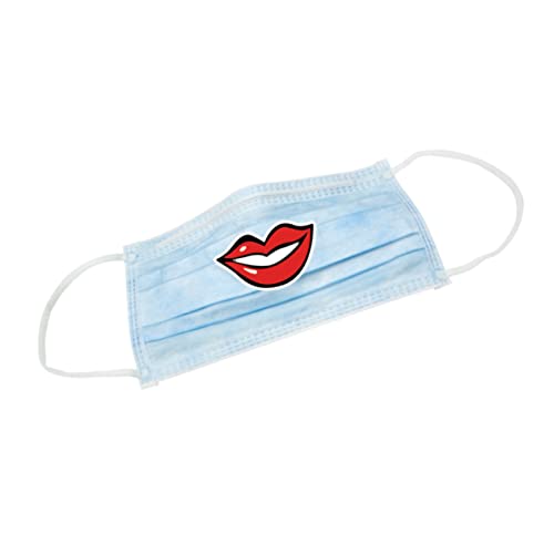 BESPORTBLE 80Stücke Maskenaufkleber mit Lippenmotiven Sticker für Maskendekoration Langlebige Kunststoffmaterialien Dienstleistungsbranchen und Kreative von BESPORTBLE