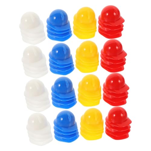 BESPORTBLE 80Stücke Mini Bauhelme Und Realistische Puppenhelme Für DIY Projekte Vogelhüte Und Kreative Dekorationen Für Partys von BESPORTBLE