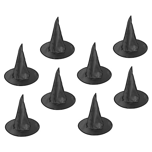 BESPORTBLE 8Stücke Halloween Hexenhüte Schwarze Kappen Für Kostümparty Cosplay Und Halloween Deko Für Erwachsene von BESPORTBLE