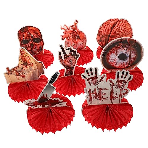 BESPORTBLE 8Stücke Halloween Honeycomb Table Decorations Creepy Party Props for Spooky Atmosphere Random Styles for Halloween Festivities BESPORTBLE 8Stücke Halloween Honeycomb Table Decorations Creepy Party Props for Spooky Atmosphere Random Styles for Halloween Festivities von BESPORTBLE