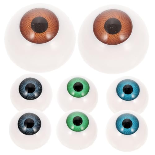 BESPORTBLE 8Stücke Hohle Augäpfel DIY Puppenzubehör für Halloween Farbige Augen für Horror Requisiten Wahl für Masken und Bastelprojekte BESPORTBLE 8Stücke Hohle Augäpfel DIY Puppenzubehör für Halloween Farbige Augen für Horror Requisiten Wahl für Masken und Bastelprojekte von BESPORTBLE