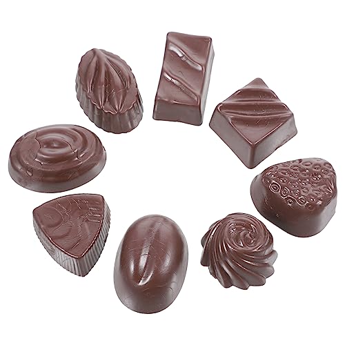BESPORTBLE 8Stücke Künstliche Schokoladenmodelle Realistische Simulation Von Desserts Dekorative Requisiten Für Vielseitige Dekorationen Für Fotografie Und Kreative von BESPORTBLE