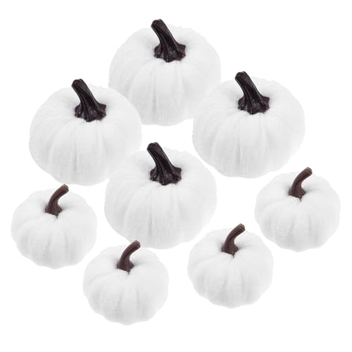 BESPORTBLE 8Stücke Kürbisse Für Halloween Dekoration Kürbisornamente Vielseitig Einsetzbar Für Erntedankfeste Und Partys Für DIY Dekoration von BESPORTBLE