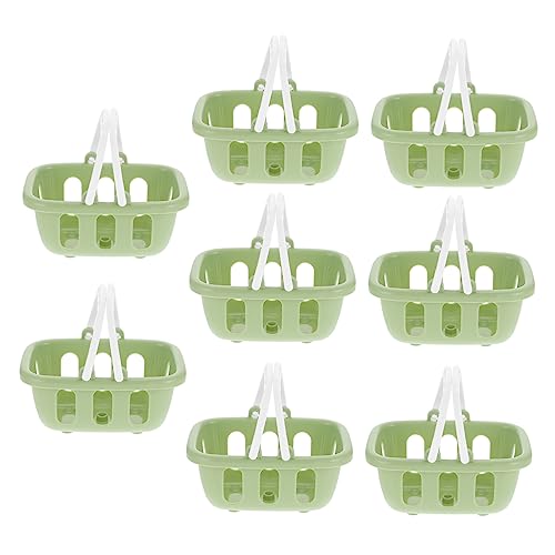 BESPORTBLE 8Stücke Mini Einkaufskorb Plastikeinkaufswagen Für Kaufladen Und Rollenspiele Für Kreative Spielstunden Und Einkaufsabenteuer von BESPORTBLE