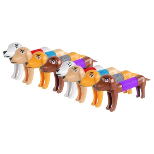 BESPORTBLE 8Stücke Mini Hund Pop Tube Faltbares Sensory Toy Für Lustiges Partyspielzeug Farben Je Farbe Interaktives Und Stressabbau von BESPORTBLE