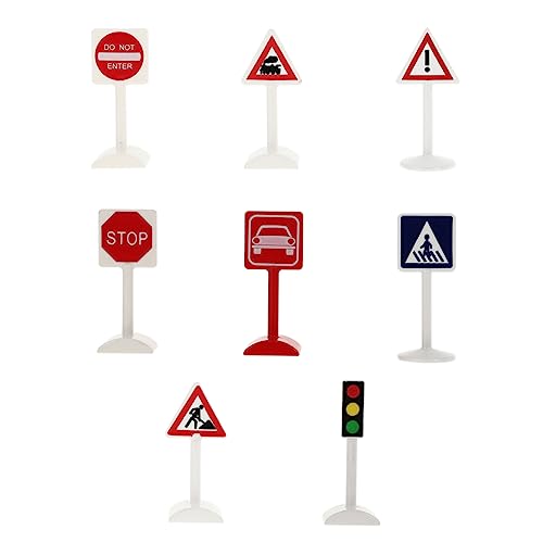 BESPORTBLE 8Stücke Miniatur Verkehrszeichen Sandtisch Dekoration für Lernspielzeug für Verkehrserziehung für Rollenspiele und Kreative Gestaltung Robustes Kunststoffmaterial BESPORTBLE 8Stücke Miniatur Verkehrszeichen Sandtisch Dekoration für Lernspielzeug für Verkehrserziehung für Rollenspiele und Kreative Gestaltung Robustes Kunststoffmaterial von BESPORTBLE